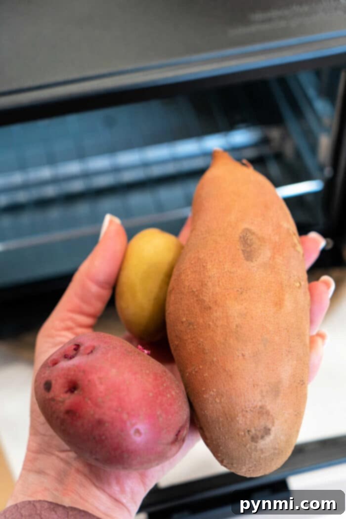 Toaster Oven Tater Transformation 3 Baked Potato in Toaster Oven