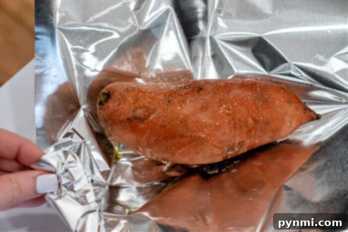 Toaster Oven Tater Transformation 4 Sweet Potato in Toaster Oven