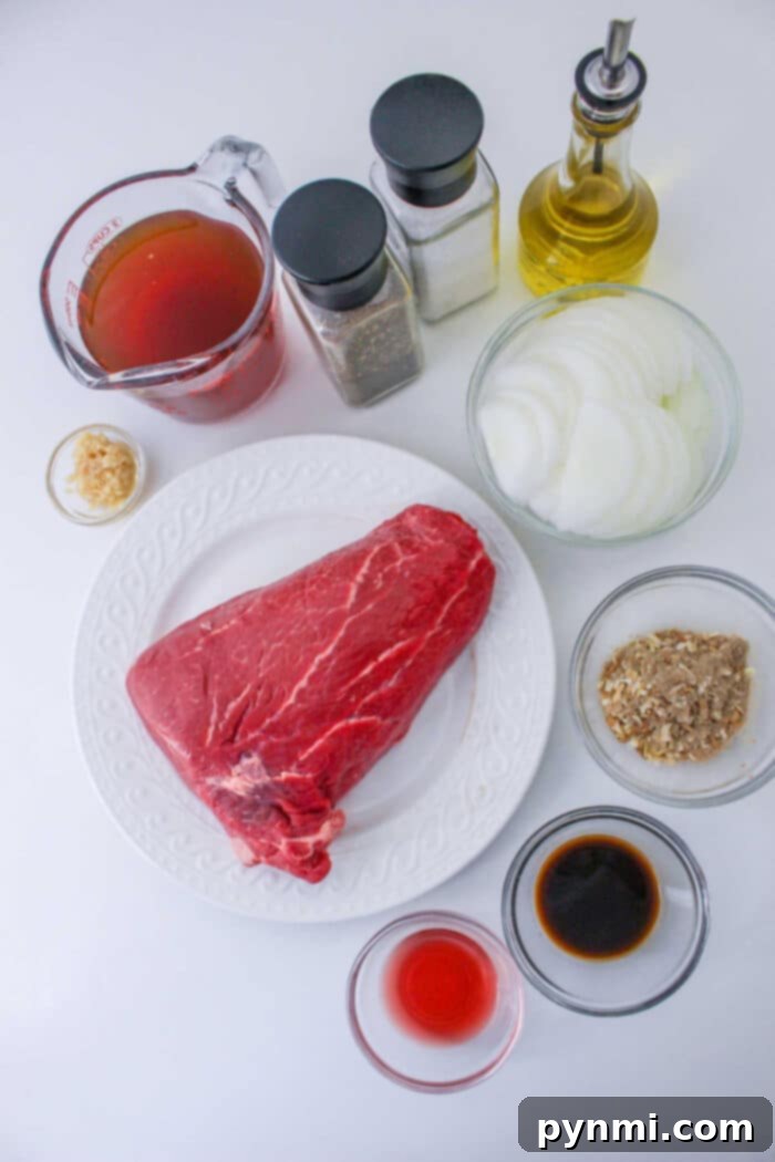 Pot Roast in a Slow Cooker with Gravy