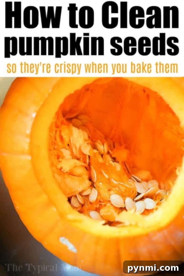 how to clean pumpkin seeds