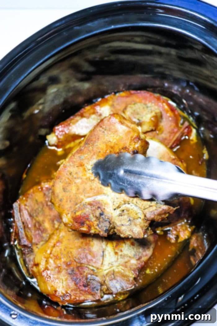 how long to cook pork chops in crockpot