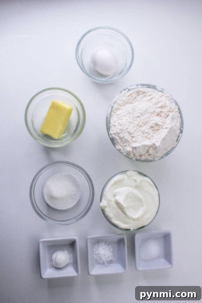 Hardees biscuit ingredients displayed on a counter
