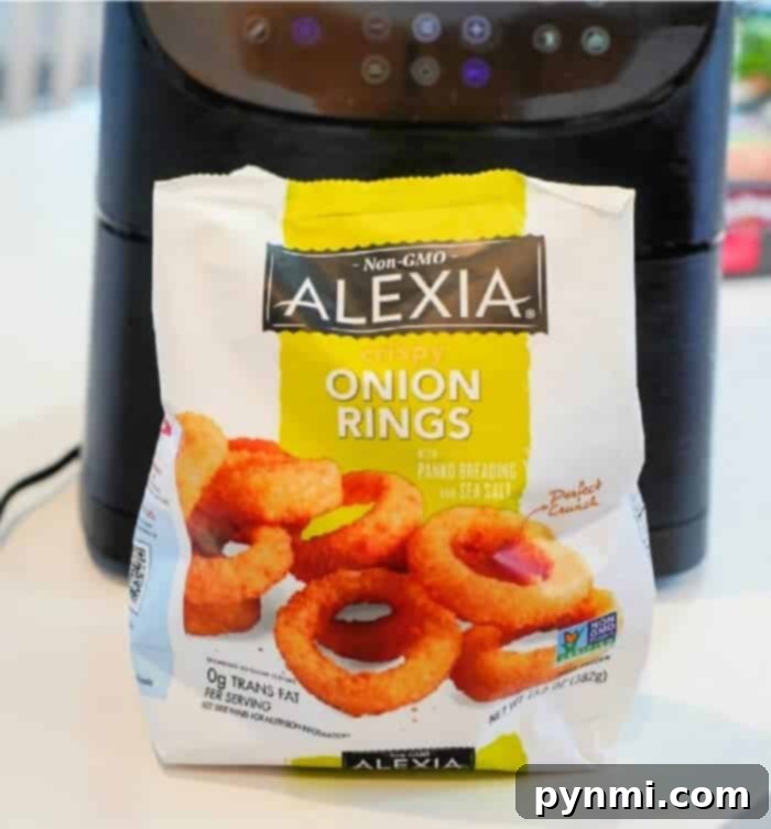 reheating onion rings in air fryer