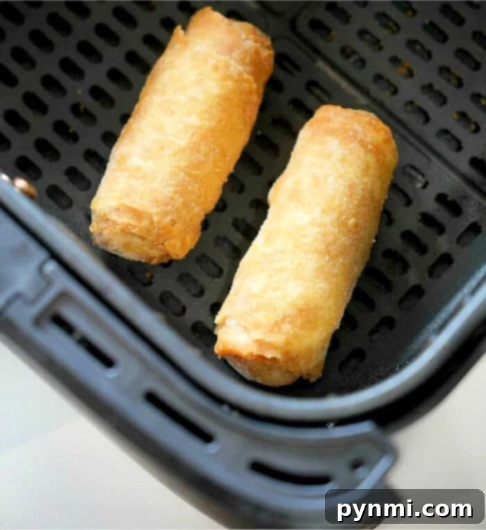 ninja foodi frozen egg rolls