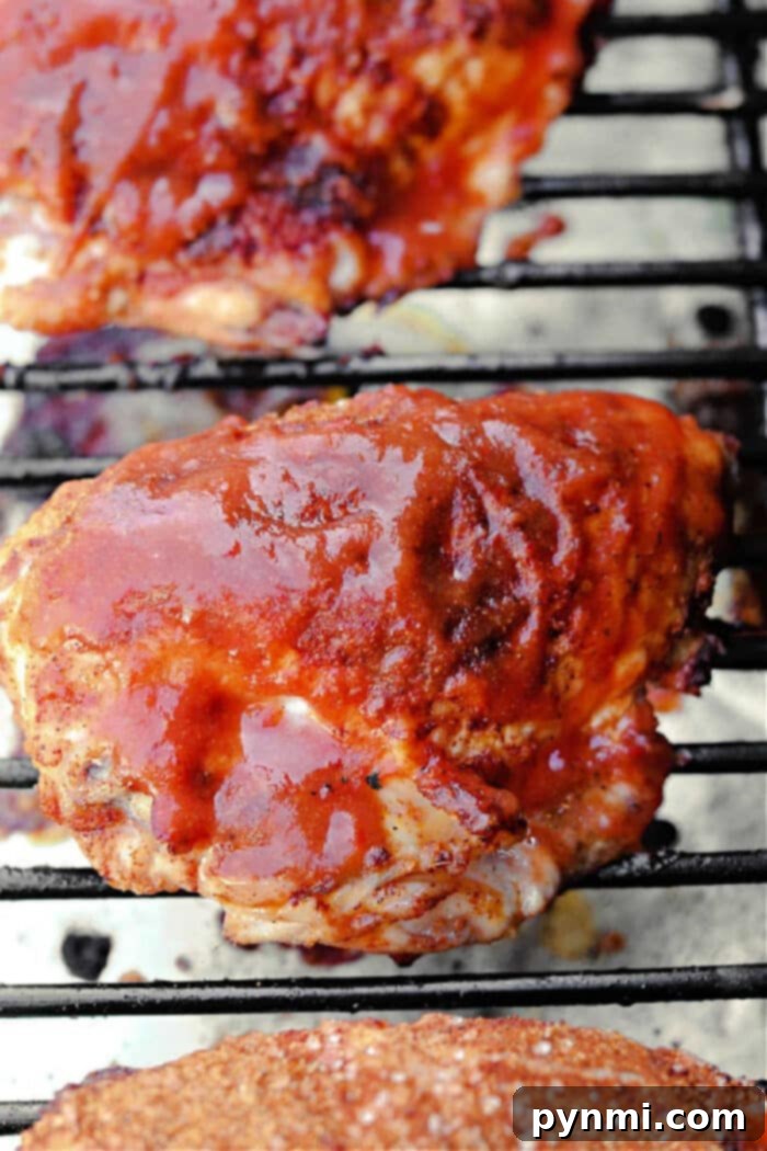 Smoked-Chicken-Breast - A close-up of a perfectly smoked chicken breast.