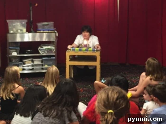 Children engaging in a dynamic hands-on science experiment at Pennypickle's Workshop