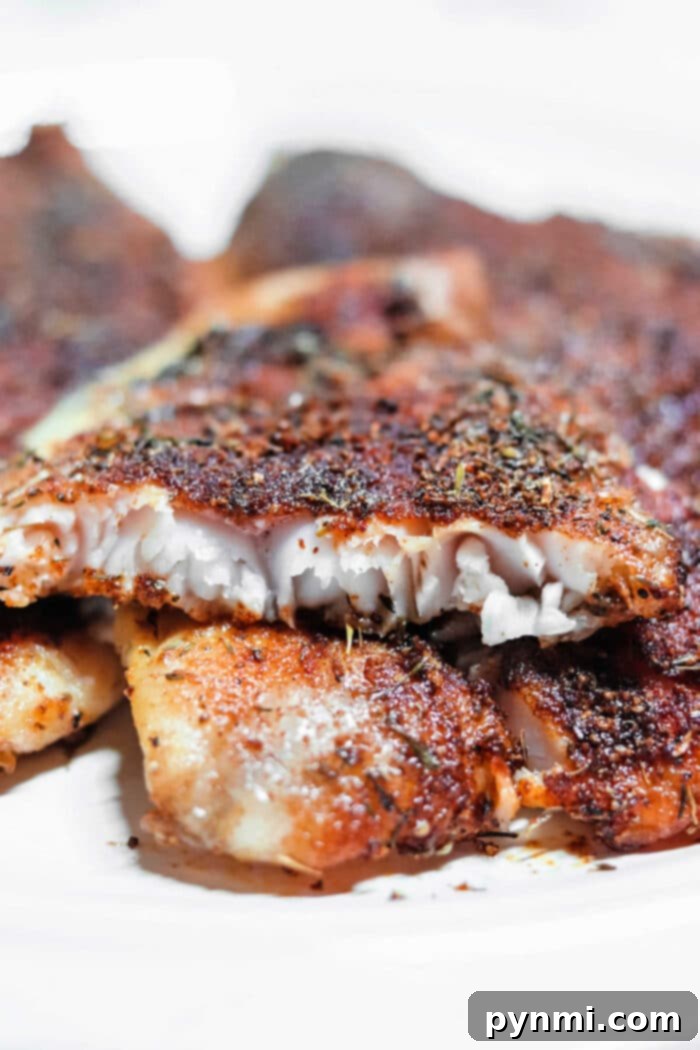 Smoked Catfish Platter with Garnish
