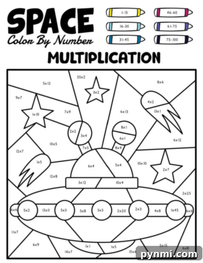 Color by Number Multiplication