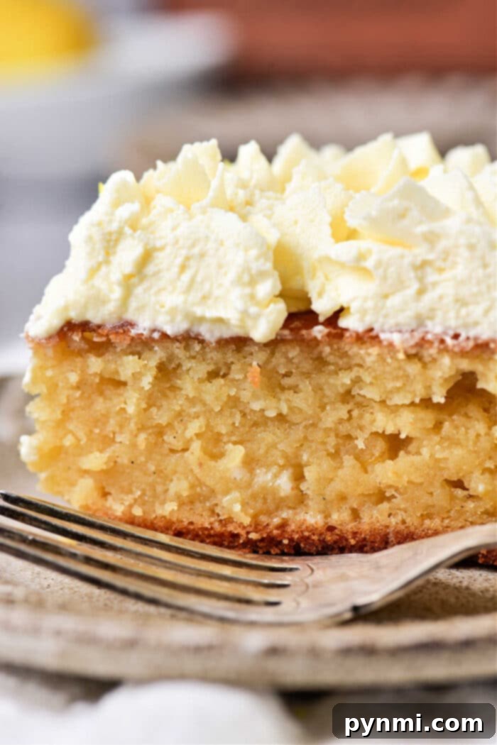 Moist Lemon Curd Cake with Lemon Curd Frosting, a perfect summer dessert.