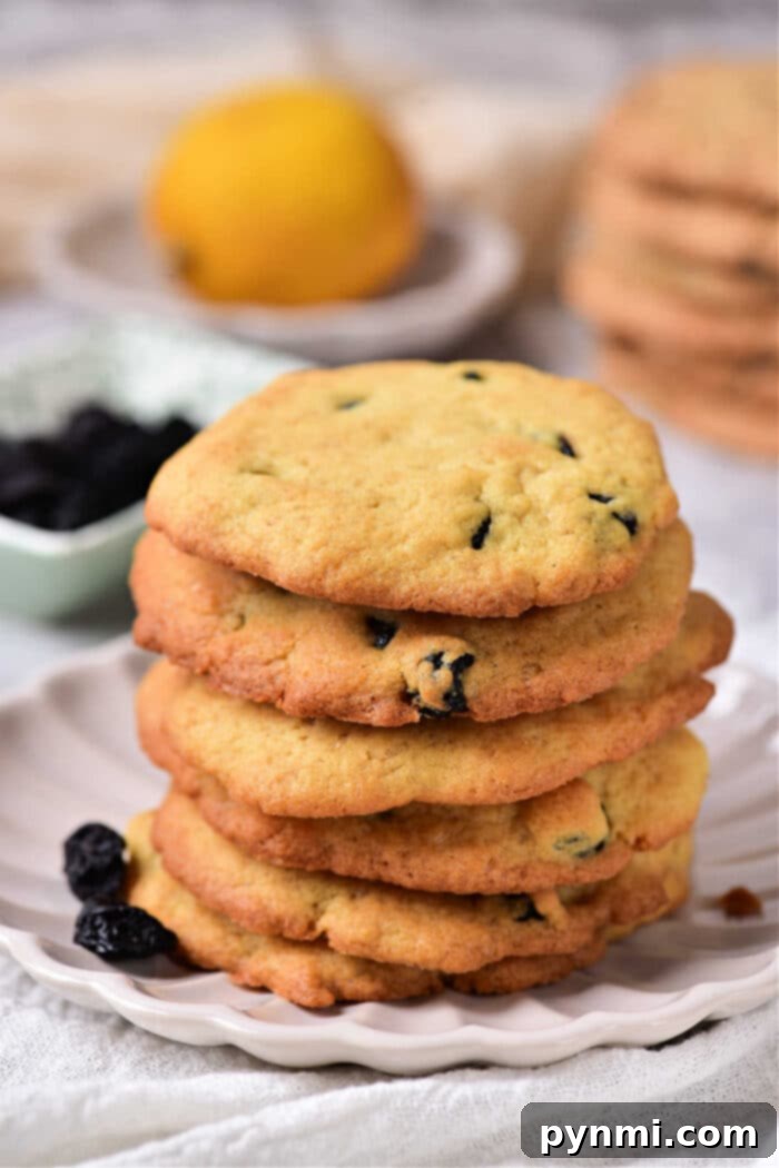 Delicious Lemon Blueberry Cookies cooling on a wire rack.
