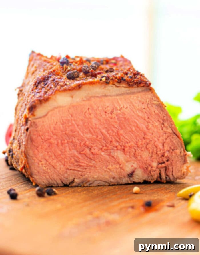 Achieving the Perfect New York Strip Roast 7 Recipe for New York Strip Roast, displayed on a card