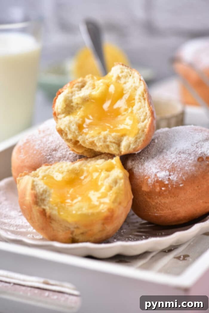 Sunshine Lemon Donuts 2 Lemon Filled Donuts