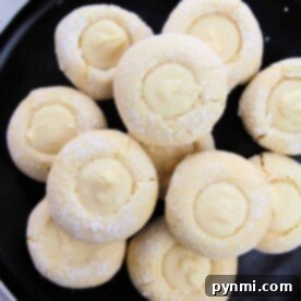 A delightful plate of lemon cookies from cake mix, each with a luscious white chocolate center.