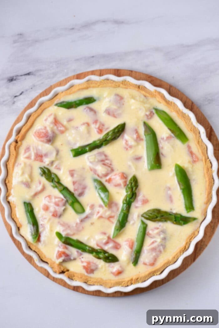 Crustless Quiche Salmon