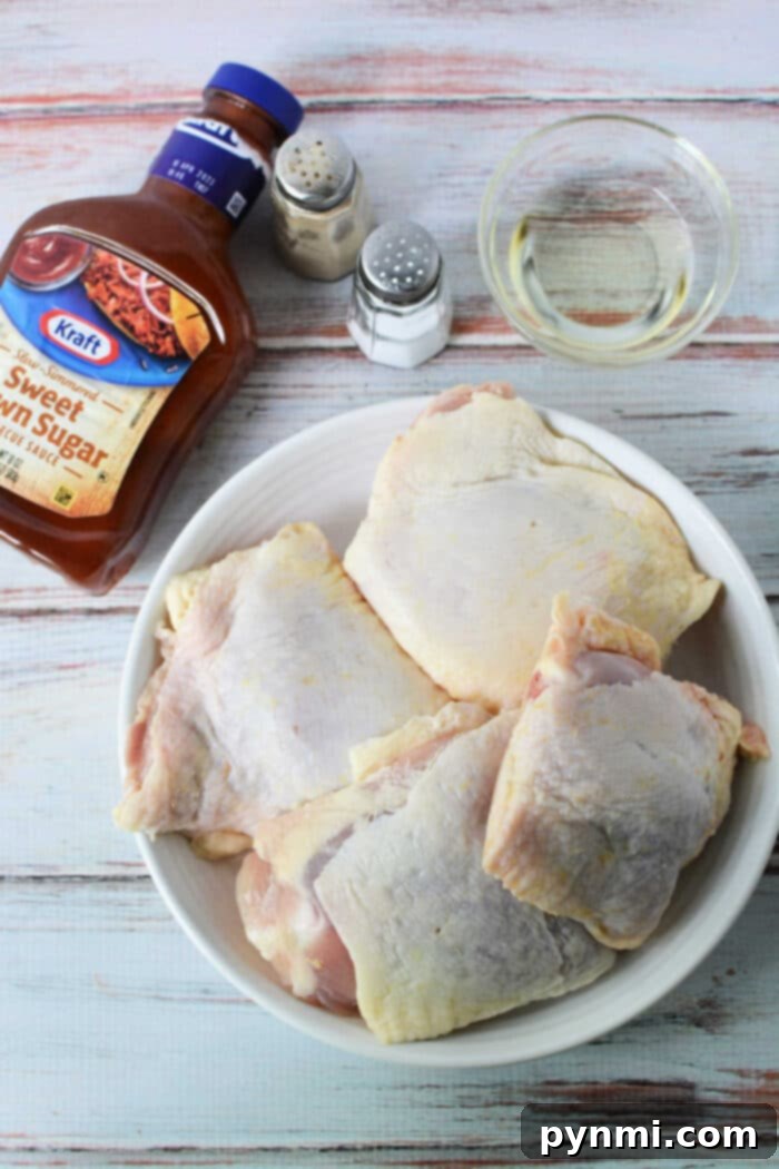 Juicy Instant Pot BBQ Chicken Thighs 3 Ninja Foodi BBQ Chicken Thighs with crispy skin