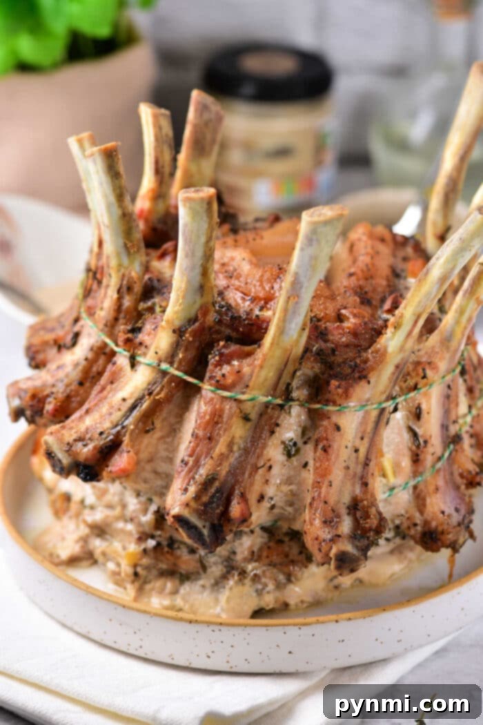 Crown Roast of Pork Recipe, a magnificent centerpiece for special occasions