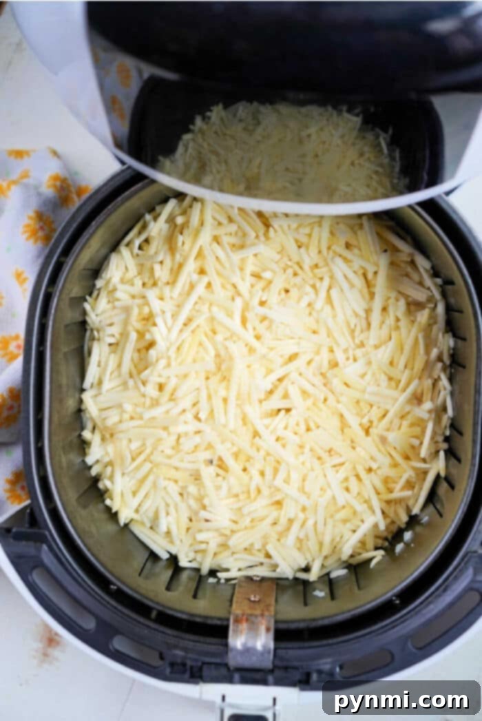 How to Cook Frozen Hash Browns in Air Fryer for extra crispiness and golden perfection.