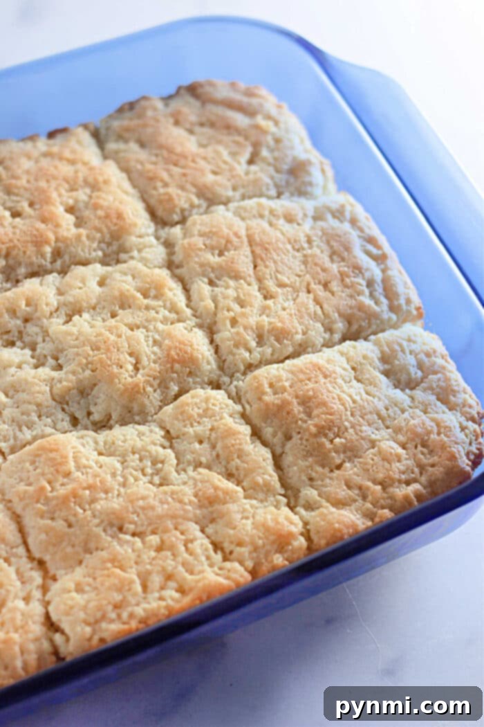 Swim Butter Biscuits, freshly baked and golden.