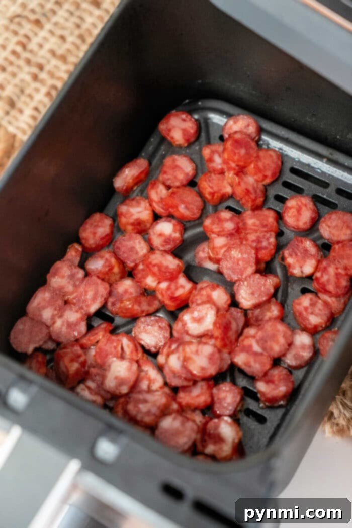 Air Fryer Chinese Sausage