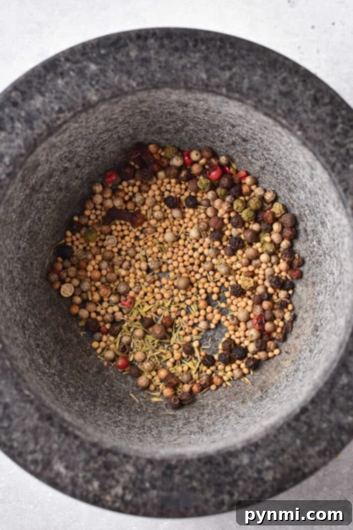 Corned Beef Spice Recipe - A homemade blend of whole spices ready to flavor your brisket.