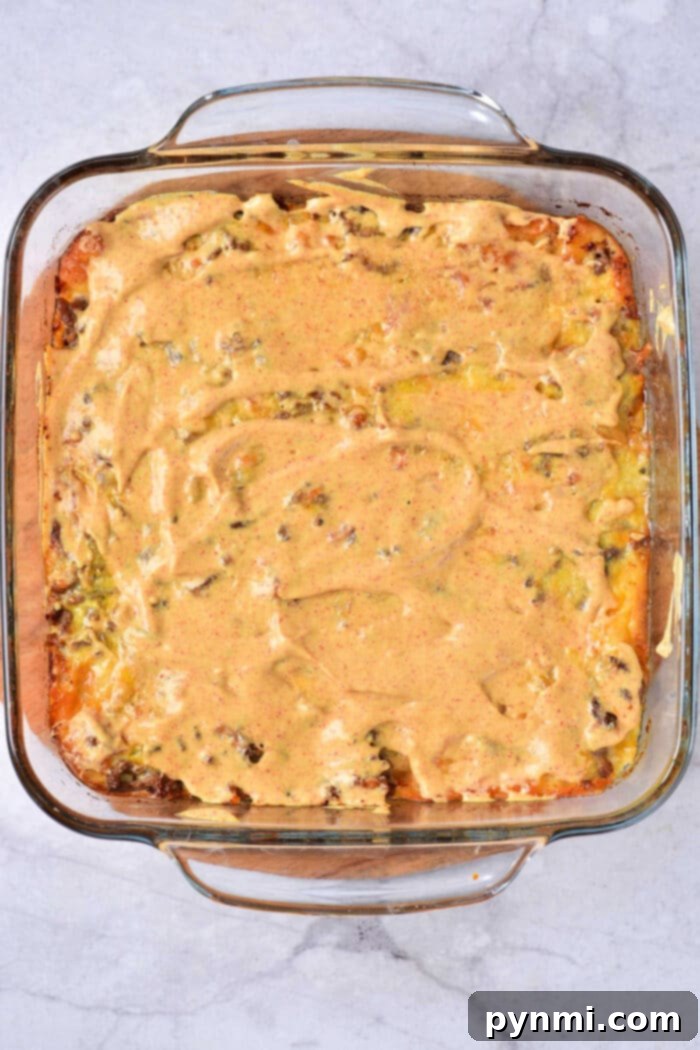Ultimate Big Mac Bake 3 Big Mac Casserole with Thousand Island Dressing