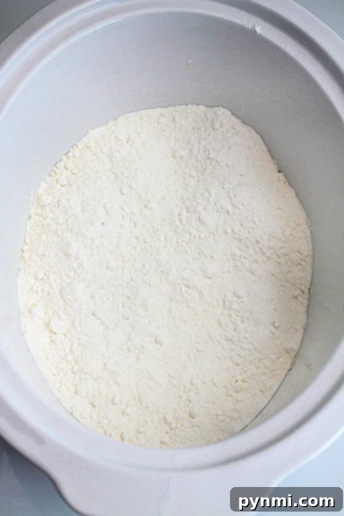 cake mix recipe in slow cooker, close up of the batter