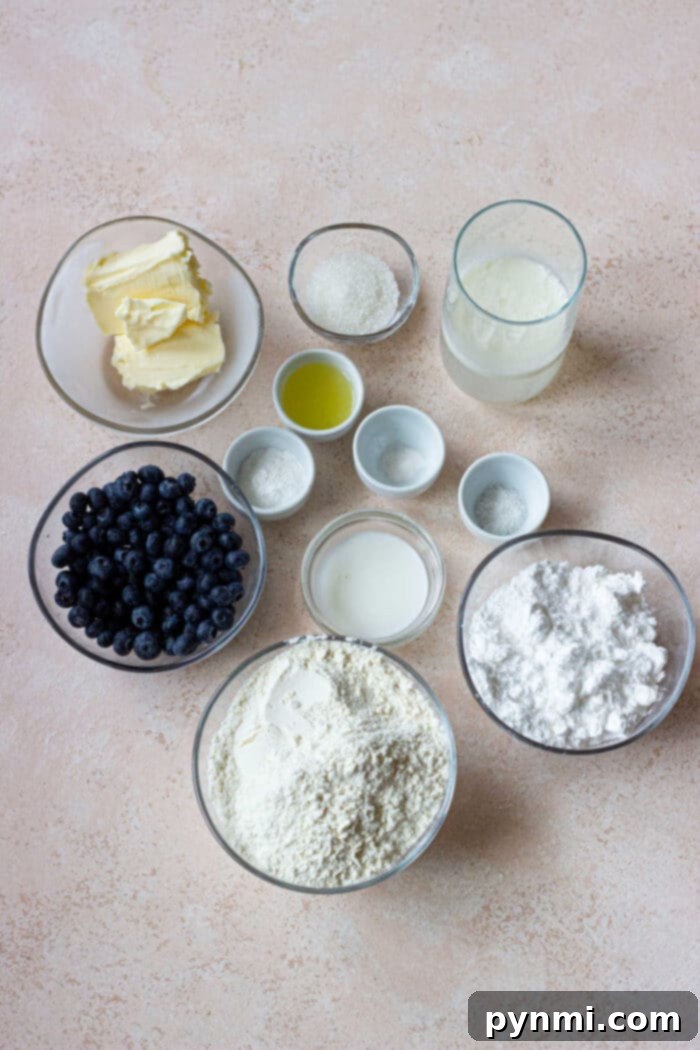Fluffy Blueberry Biscuits 3 Easy Blueberry Biscuits baking in the oven