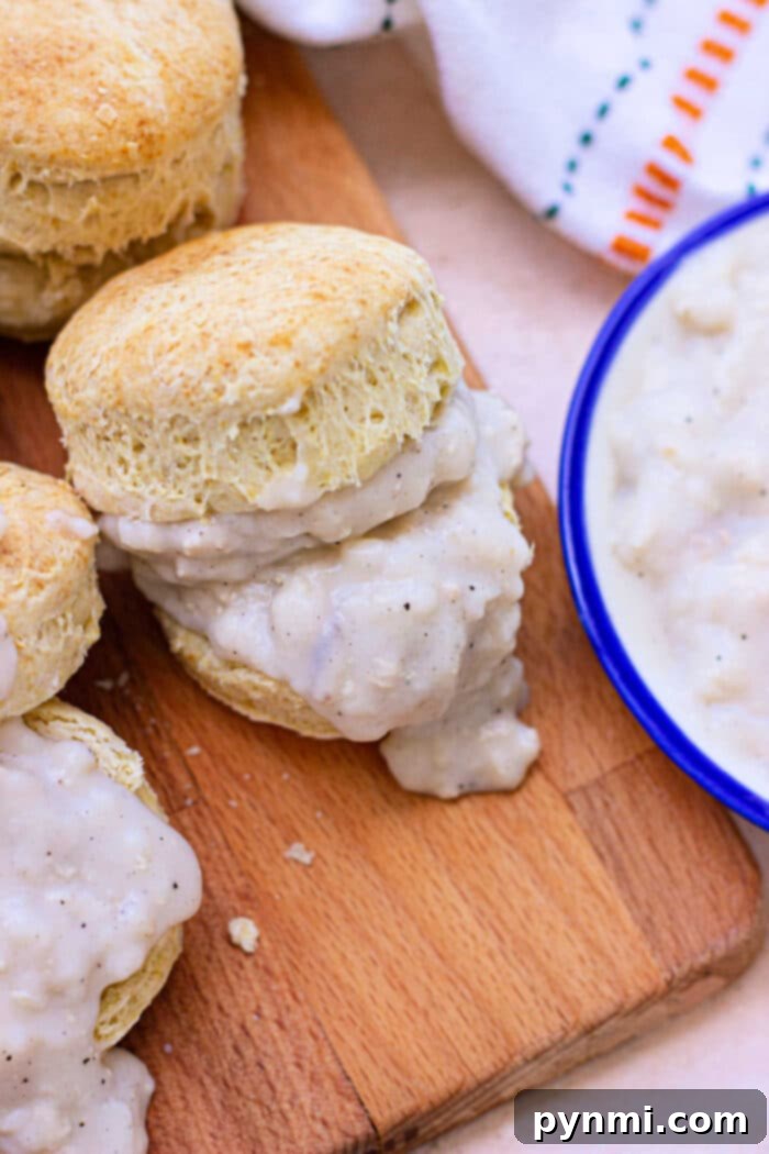 Pillowy Vegan Biscuits with Savory Gravy 6 Dairy Free Biscuits and Gravy