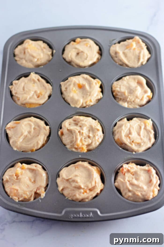 Bake Perfect Peach Cobbler Muffins 5 Peach Muffins