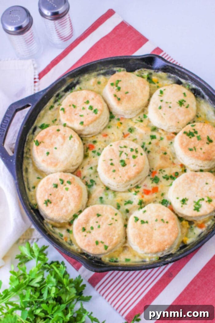 Turkey Pot Pie with Pillsbury Biscuits Ready to Bake