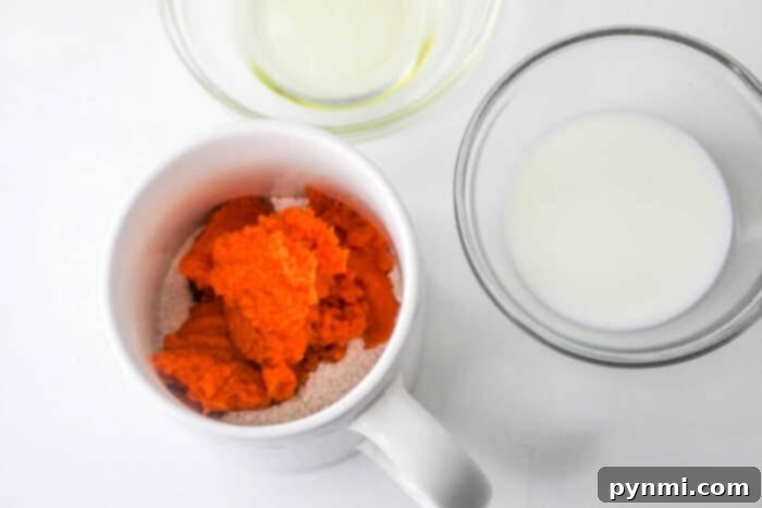 Cozy Pumpkin Mug Delight 4 Cake Mix Pumpkin Mug Cake