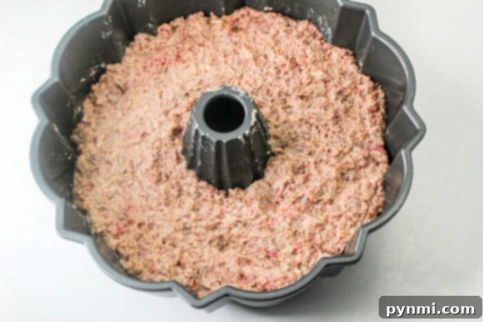 Showstopping Bundt Meatloaf 4 Delicious hamburger meatloaf baked in a bundt pan