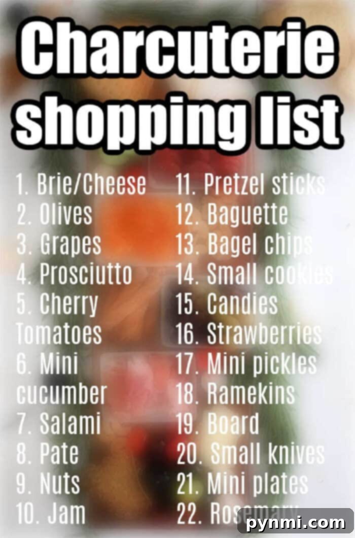 Party Perfect Charcuterie Boards 9 Charcuterie Board Shopping List and Ingredient Ideas