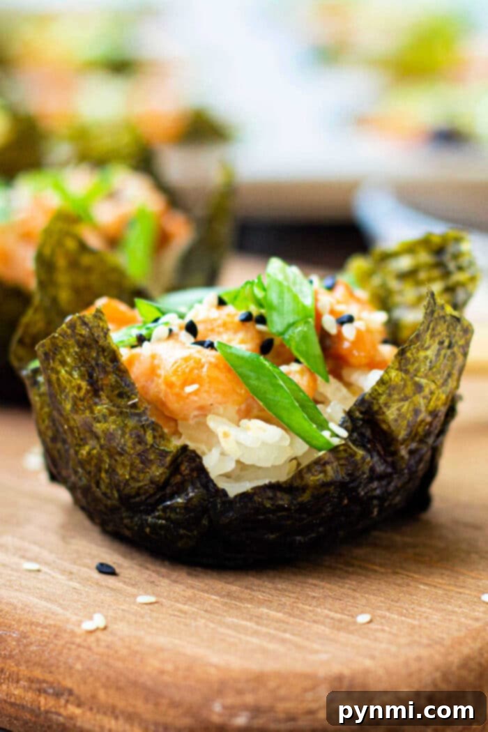 Perfect Toaster Oven Salmon Every Time 6 baked Sushi Cups