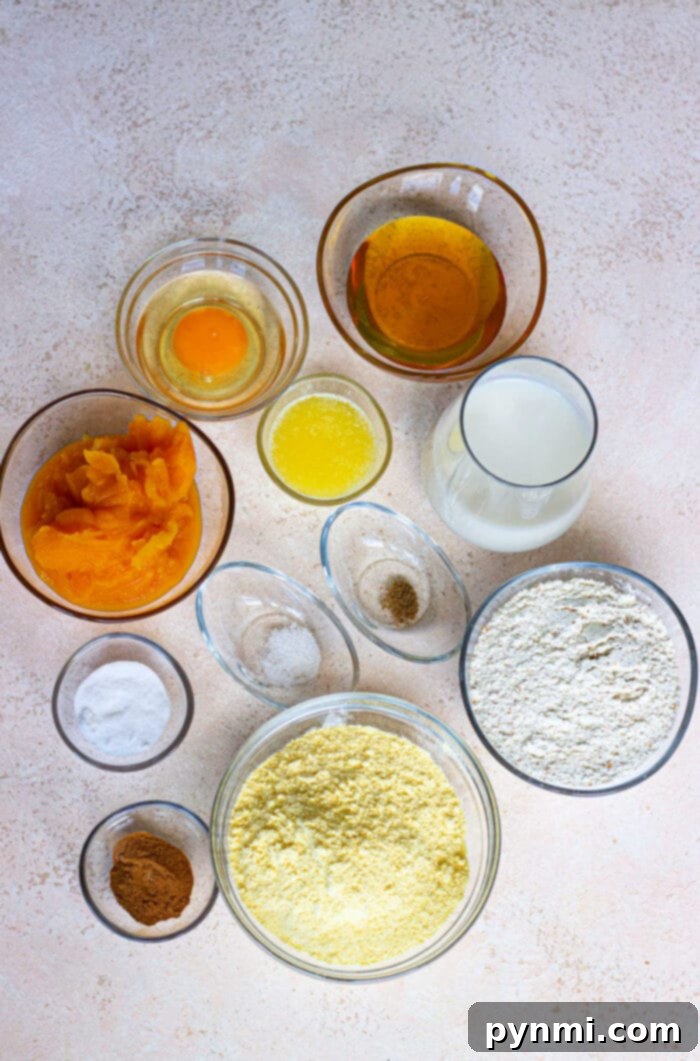 Perfect Gluten-Free Pumpkin Muffins 3 Pumpkin Muffins with Almond Flour - close-up of texture