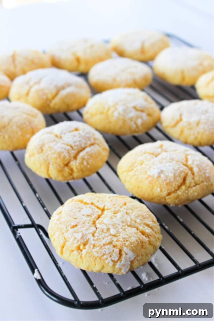 Gooey Butter Cookies with Cake Mix A stack of perfectly baked Gooey Butter Cookies with Cake Mix, ready for a delicious treat.
