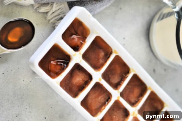 Create Cafe Style Cold Foam At Home 3 Coffee ice cubes for perfectly chilled drinks
