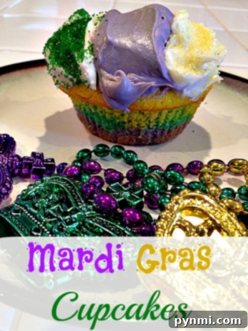 Mardi Gras crafts for kids that are easy and inexpensive to do using cereal! I also have a great dessert, King cupcakes, you can make with your kids. mardi gras cupcakes - decorated with purple, green, and gold sprinkles