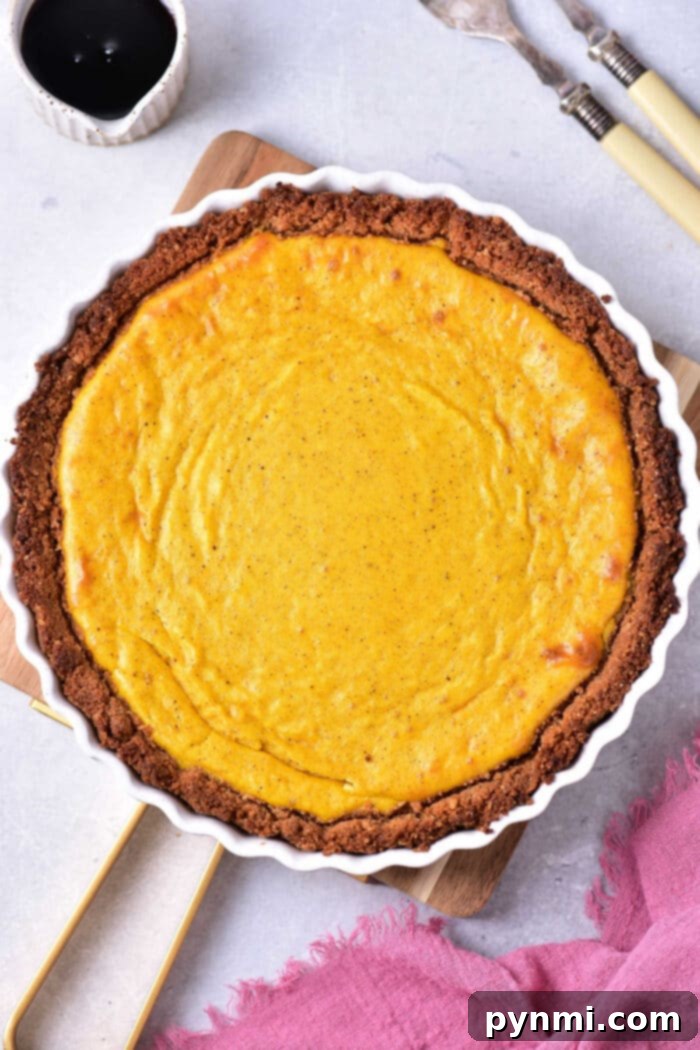 Custard Pie with Pumpkin