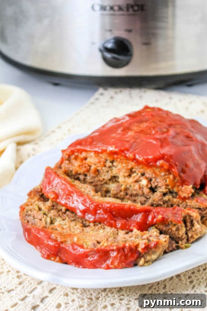 Slow Cooker Meatloaf Perfection 8 Crockpot Turkey Meatloaf, a lighter version of the classic dish