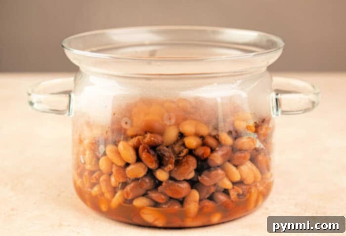 how long to boil tepary beans in a pot on the stove