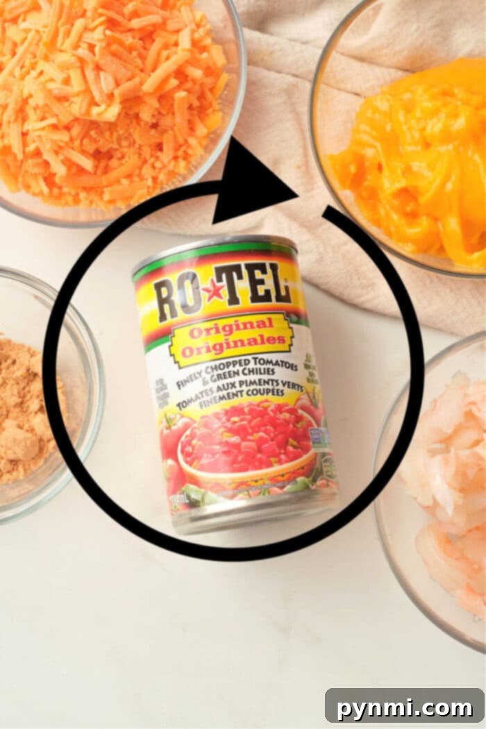 Crafting Delicious Homemade Rotel at Home 3 Homemade Rotel in a bowl, showcasing perfectly diced tomatoes and green chiles ready to be used.