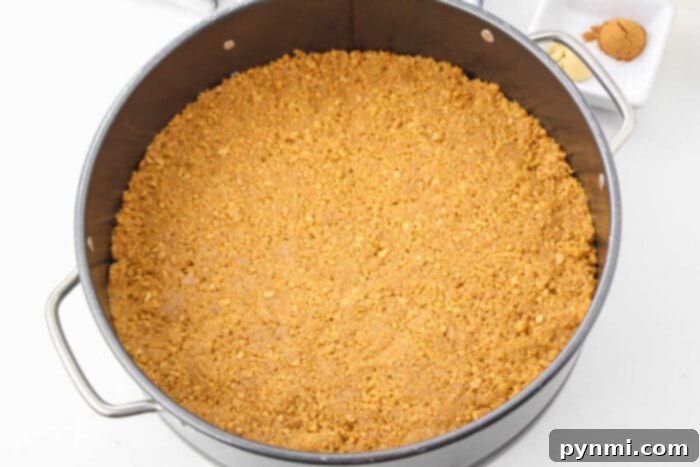 Cheesecake with Gingerbread Crust for Fall flavors