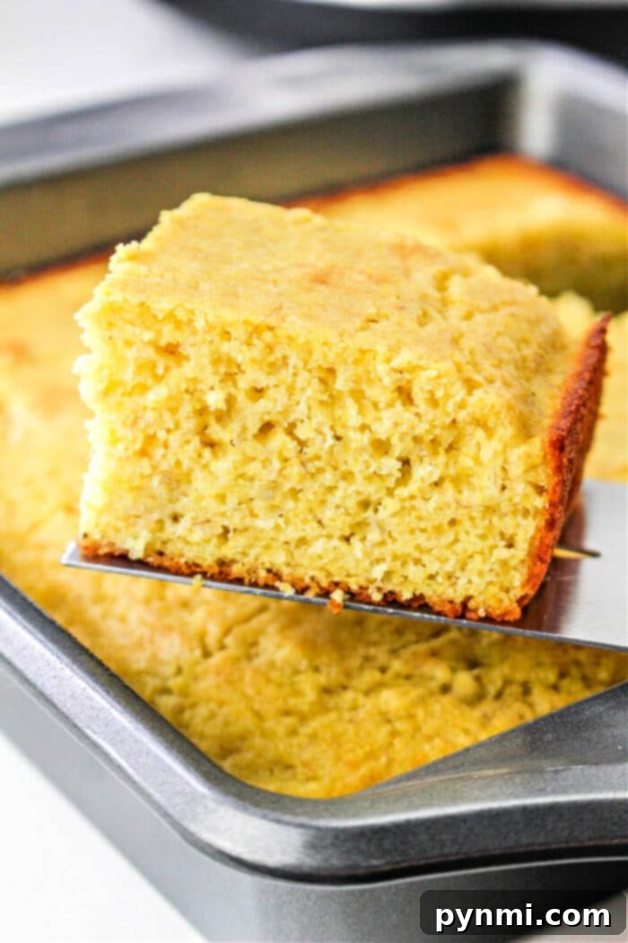 cornbread and beans