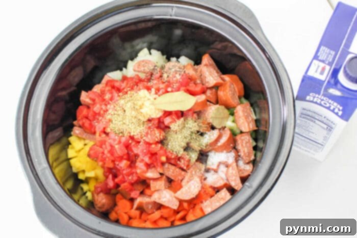 Ultimate Slow Cooker 15 Bean Soup 4 Slow Cooker sausage bean soup