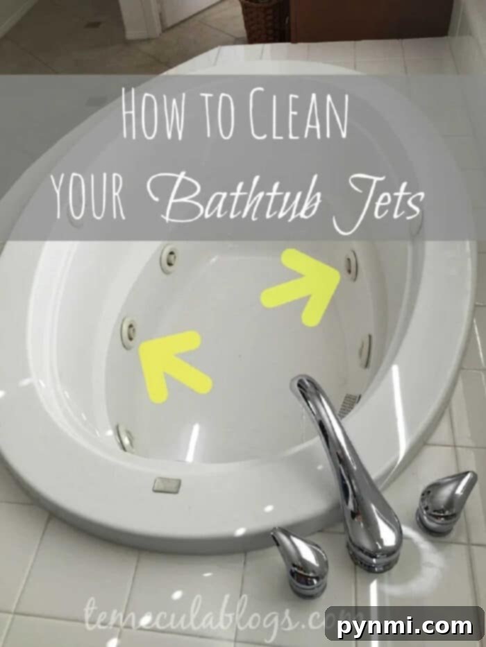 Achieve unparalleled cleanliness in your jetted tub by learning the secrets to effectively cleaning its internal jets and plumbing. The most effective way to clean the jets in your bathtub, removing all hidden gunk and ensuring a hygienic bathing experience.
