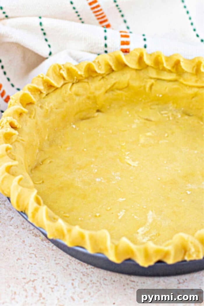 Buttery Shortbread Pie Crust 2 Delicious Shortbread Pie Crust ready for filling