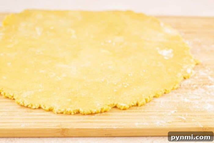 Buttery Shortbread Pie Crust 5 Unformed shortbread pie crust dough in a mixing bowl