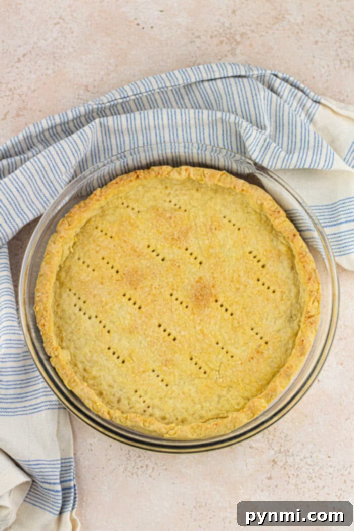 Dairy-Free Pie Crust Made Simple 6 Egg Free Dairy Free Pie Crust: a close-up of the textured dough.