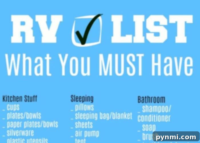 Your Ultimate Camping Packing Guide 2 RV packing checklist for a comfortable trip
